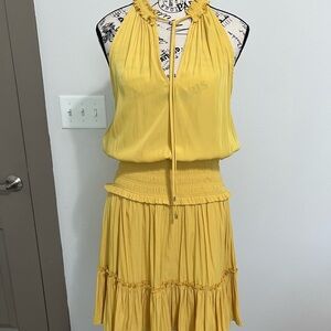 Yellow Halter Neck Dress